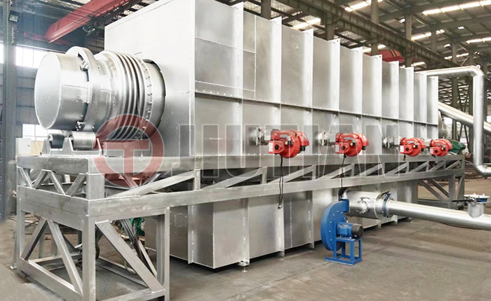 Palm shell carbonization equipment process
