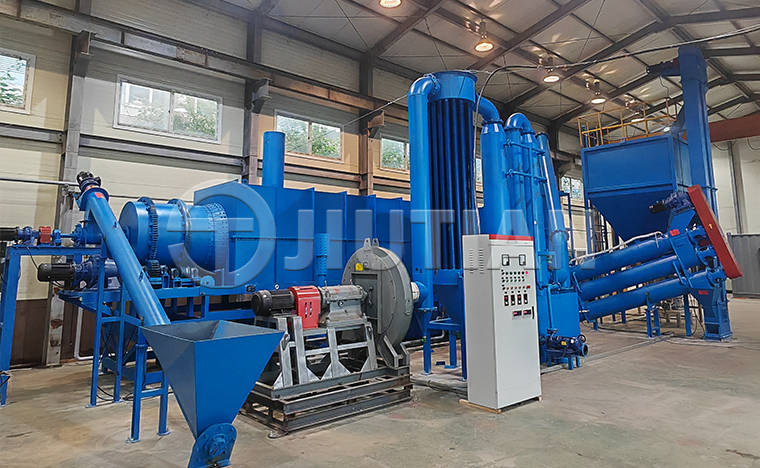 Jiutian Kitchen Waste carbonization equipment has successfully commenced operation in South Korea
