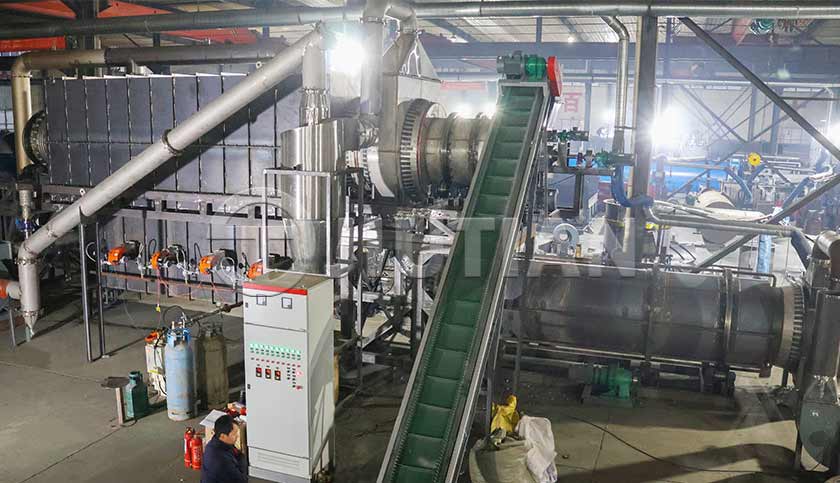 Waste Materials High Temperature Pyrolysis Plant