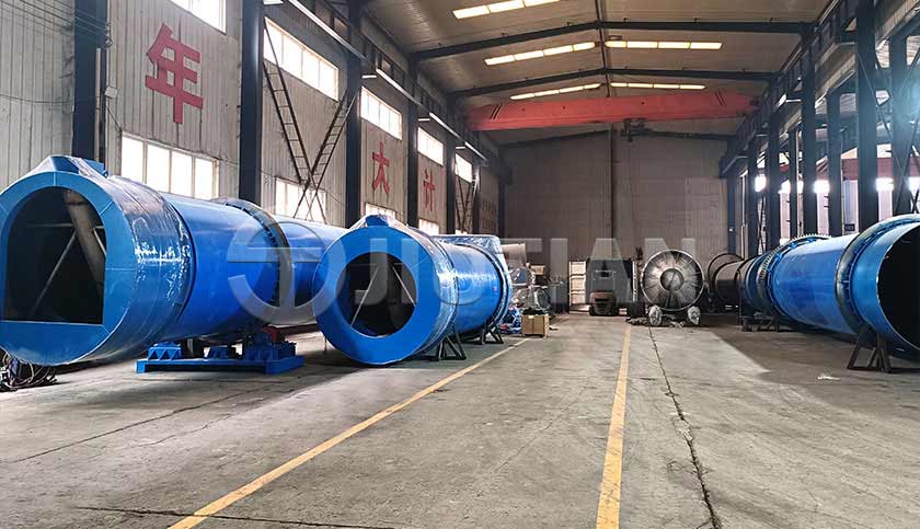 Three Channels Drum Rotary Dryer